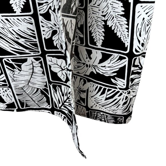 Vintage Talbots Long Skirt Size 10 Cotton Black White Coverup Midi Maxi NWT - Picture 8 of 10